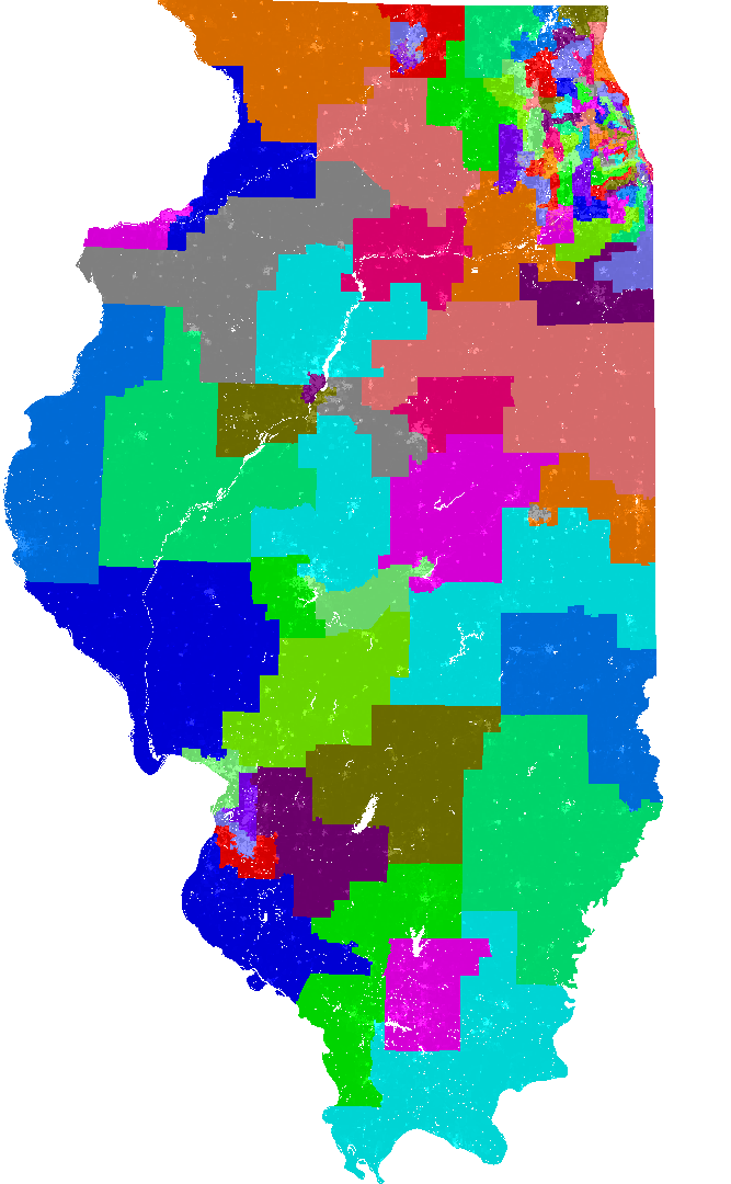 Illinois District Map For State Representatives