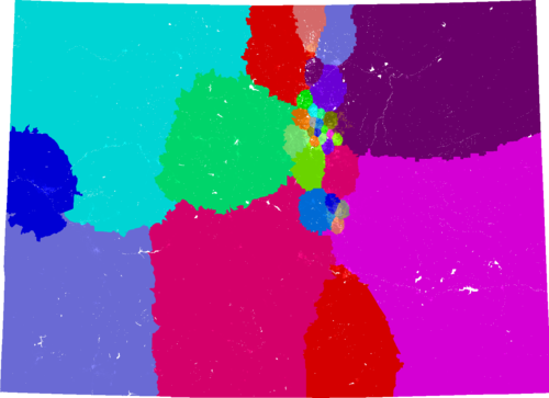 Colorado Senate congressional district map, current
