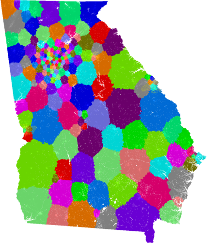 Georgia House of Representatives congressional district map, current