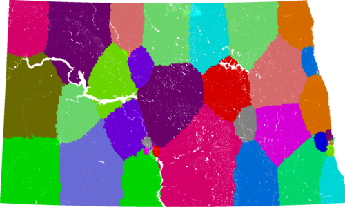 North Dakota Senate congressional district map, current
