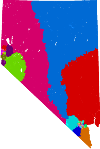 Nevada Assembly congressional district map, current