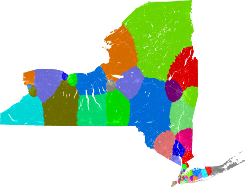 New York Senate congressional district map, current