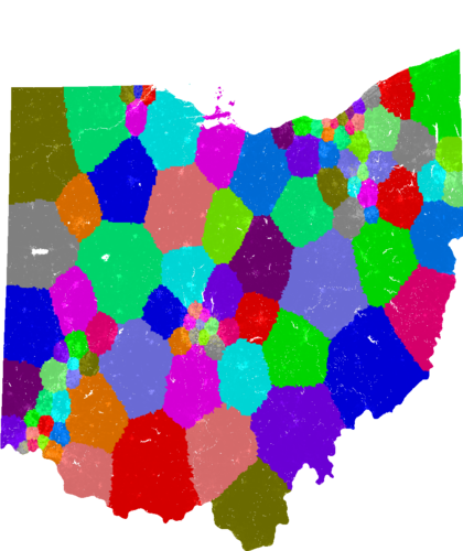 Ohio House of Representatives congressional district map, current