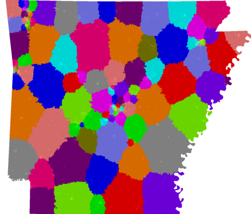 Arkansas House of Representatives congressional district map, current