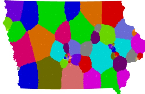 Iowa Senate congressional district map, current