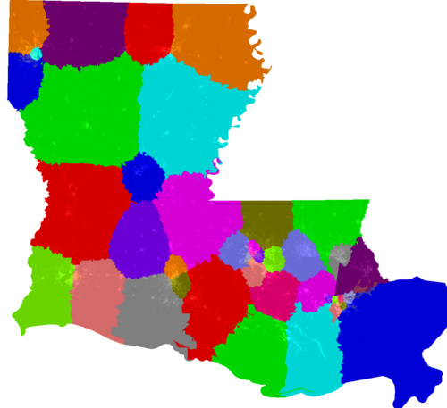 Louisiana Senate congressional district map, current