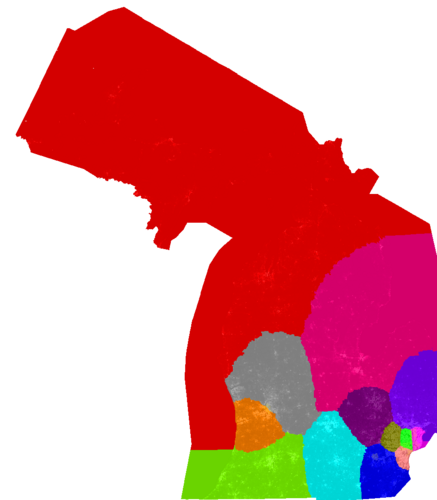 Michigan Congress congressional district map, current