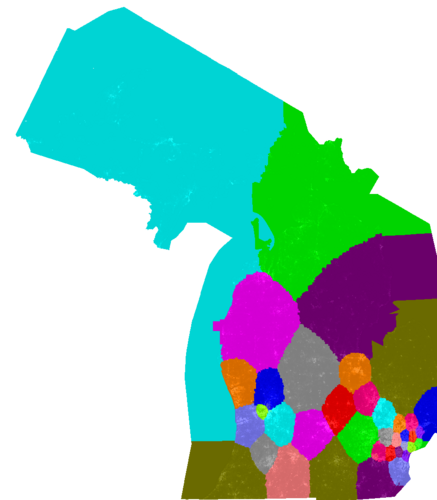 Michigan Senate congressional district map, current