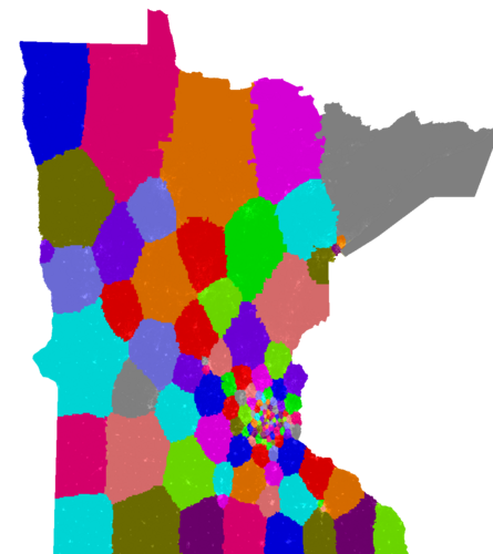 Minnesota House of Representatives congressional district map, current