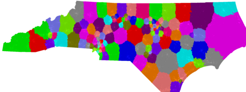 North Carolina House of Representatives congressional district map, current