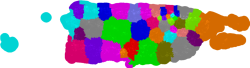 Puerto Rico Cámara de Representantes congressional district map, current